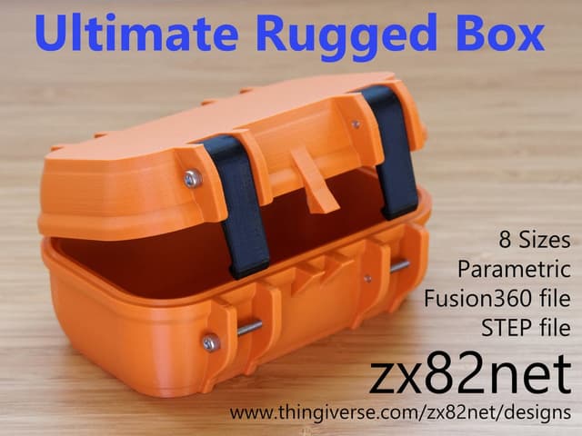 zx82net Ultimate Parametric Rugged Box - Snap Closure image