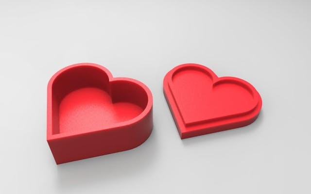 Heart jewelry box image